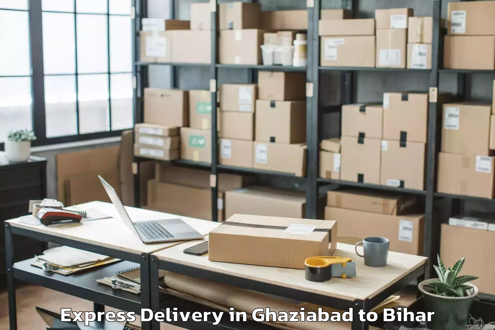 Get Ghaziabad to Balmiki Nagar Express Delivery